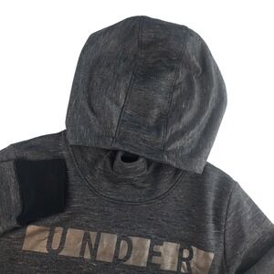 Under Armour ColdGear Hoodie Womens Small Grey Rose Gold Metallic 1321142